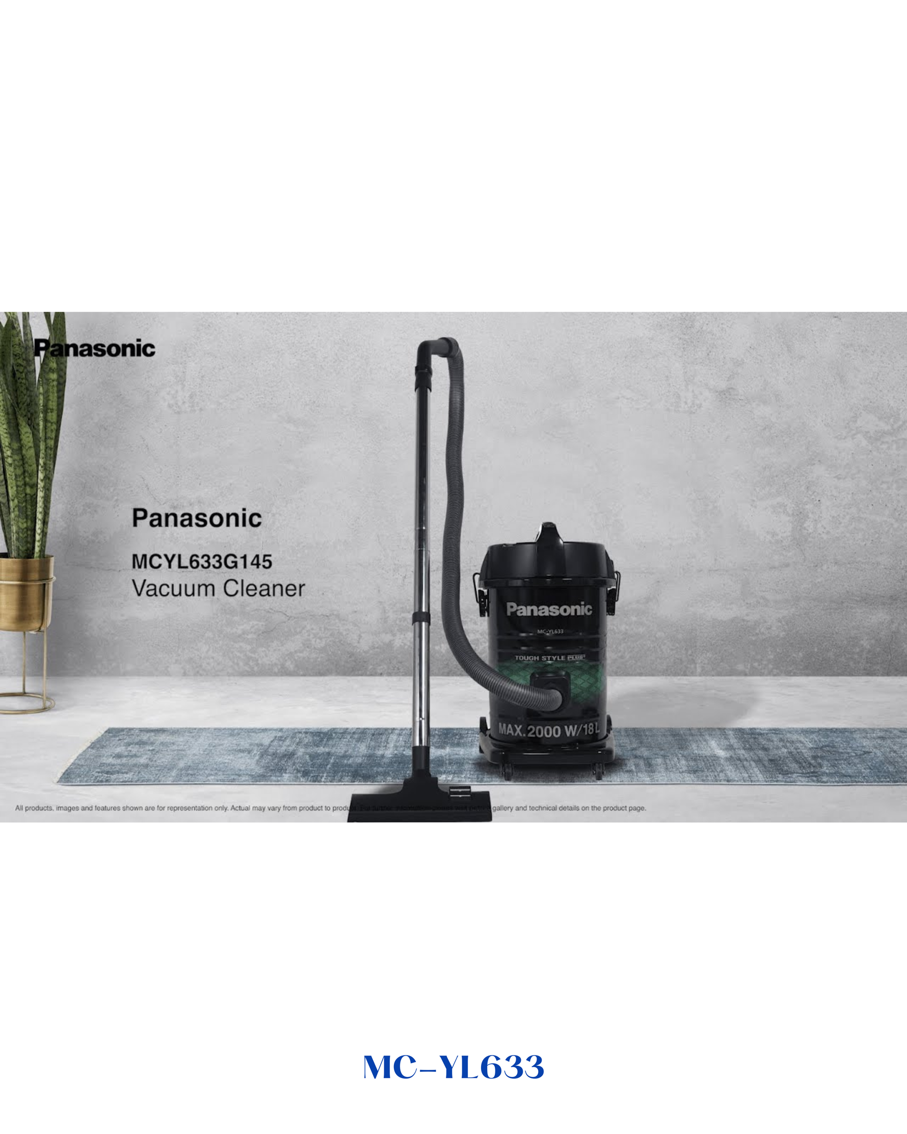 PANASONIC TANK VACUUM CLEANER 2000W 18L