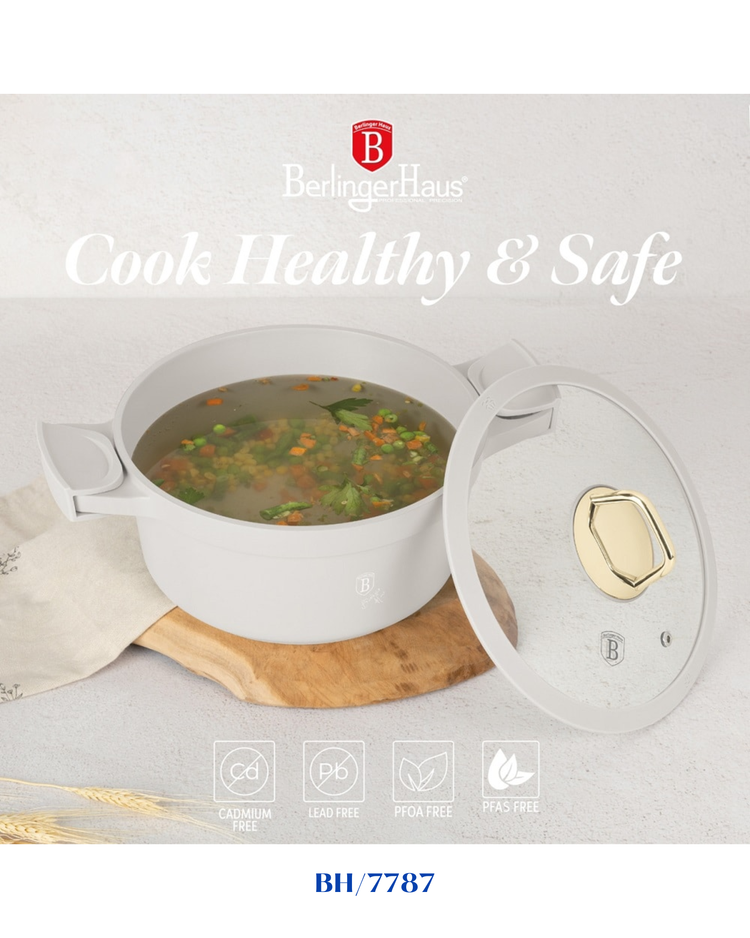 BERLINGER HAUS CASSEROLE WITH LID 24CM