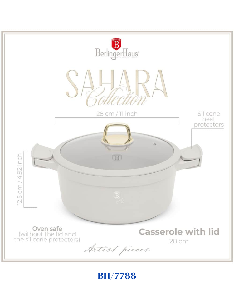 BERLINGER HAUS CASSEROLE WITH LID 28CM