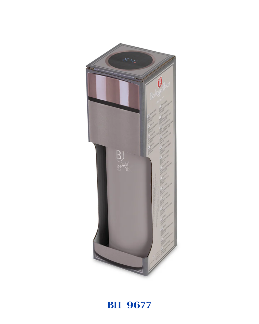 BERLINGER HAUS DRINKING BOTTLE WITH LED TEMPERATURE DISPLAY 0,5L