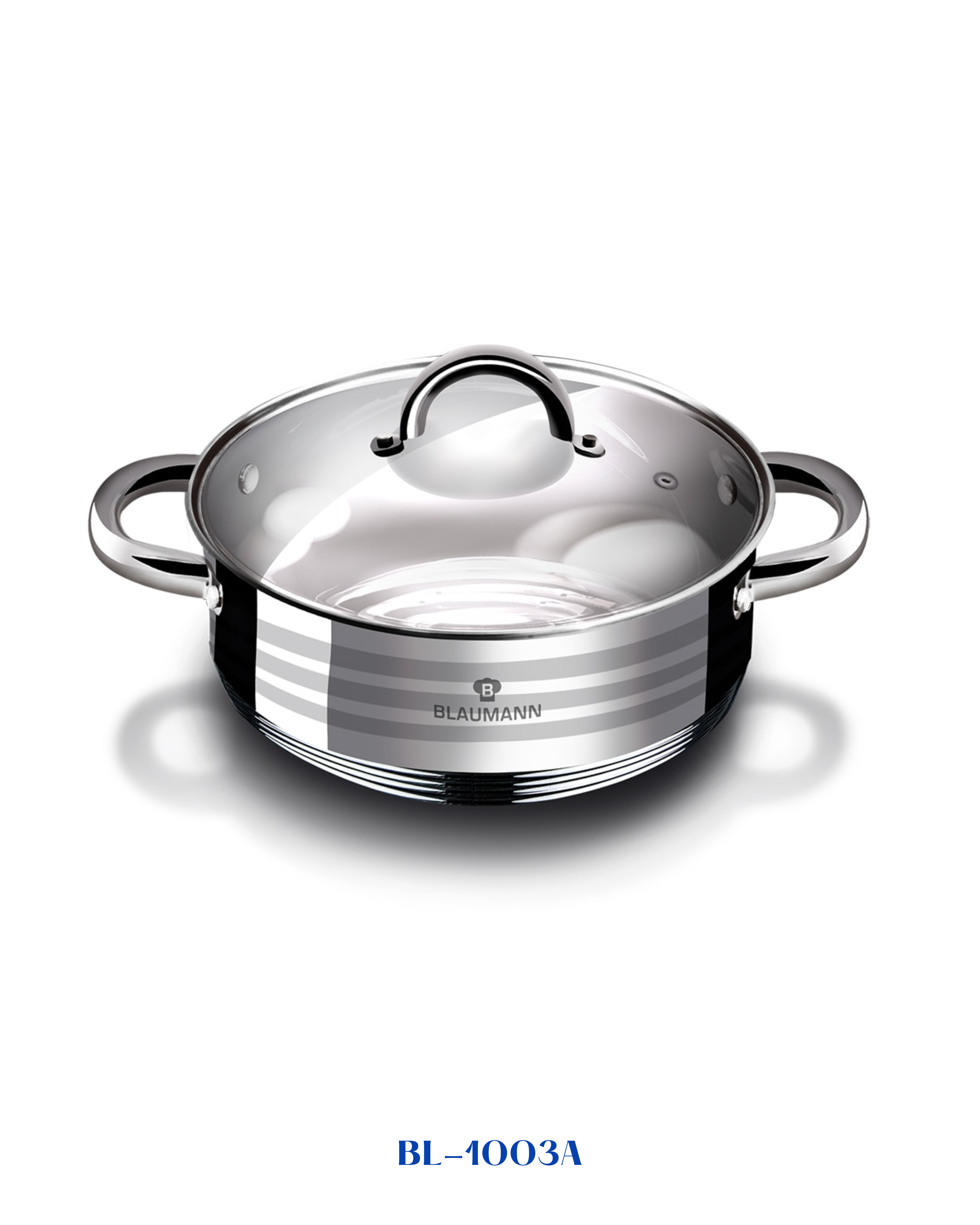BERLINGER HAUS SHALLOW POT WITH LID 24CM