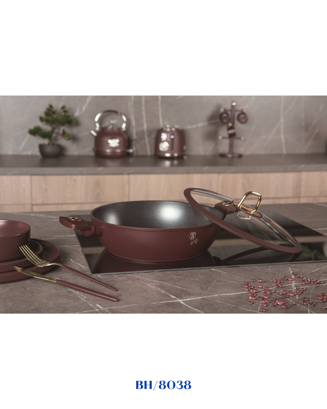 BERLINGER HAUS SHALLOW POT WITH LID 28CM