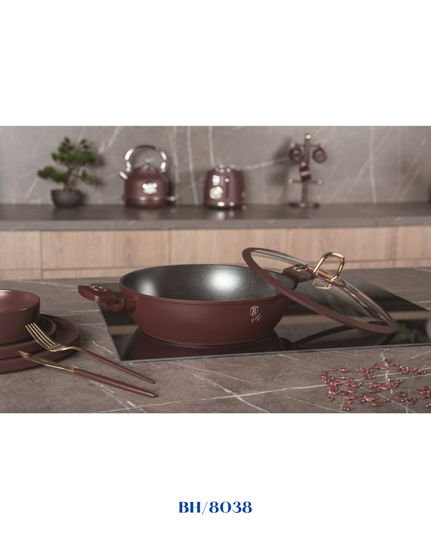 BERLINGER HAUS SHALLOW POT WITH LID 28CM