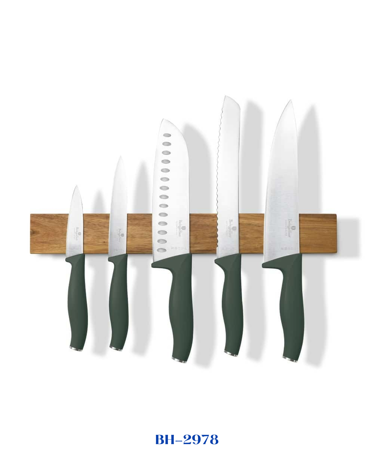 BERLINGER HAUS 6 PCS KNIFE SET WITH ACACIA WOOD MAGNETIC HANGER