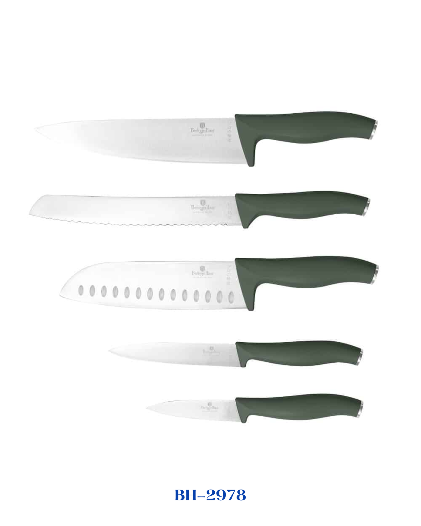 BERLINGER HAUS 6 PCS KNIFE SET WITH ACACIA WOOD MAGNETIC HANGER