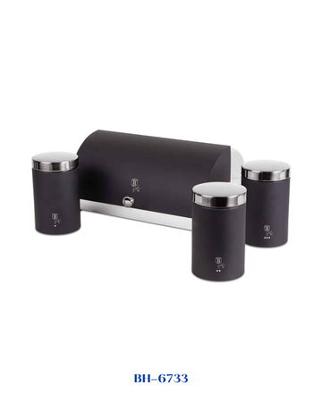BERLINGER HAUS BREAD BOX WITH 3 PCS CANISTER SET