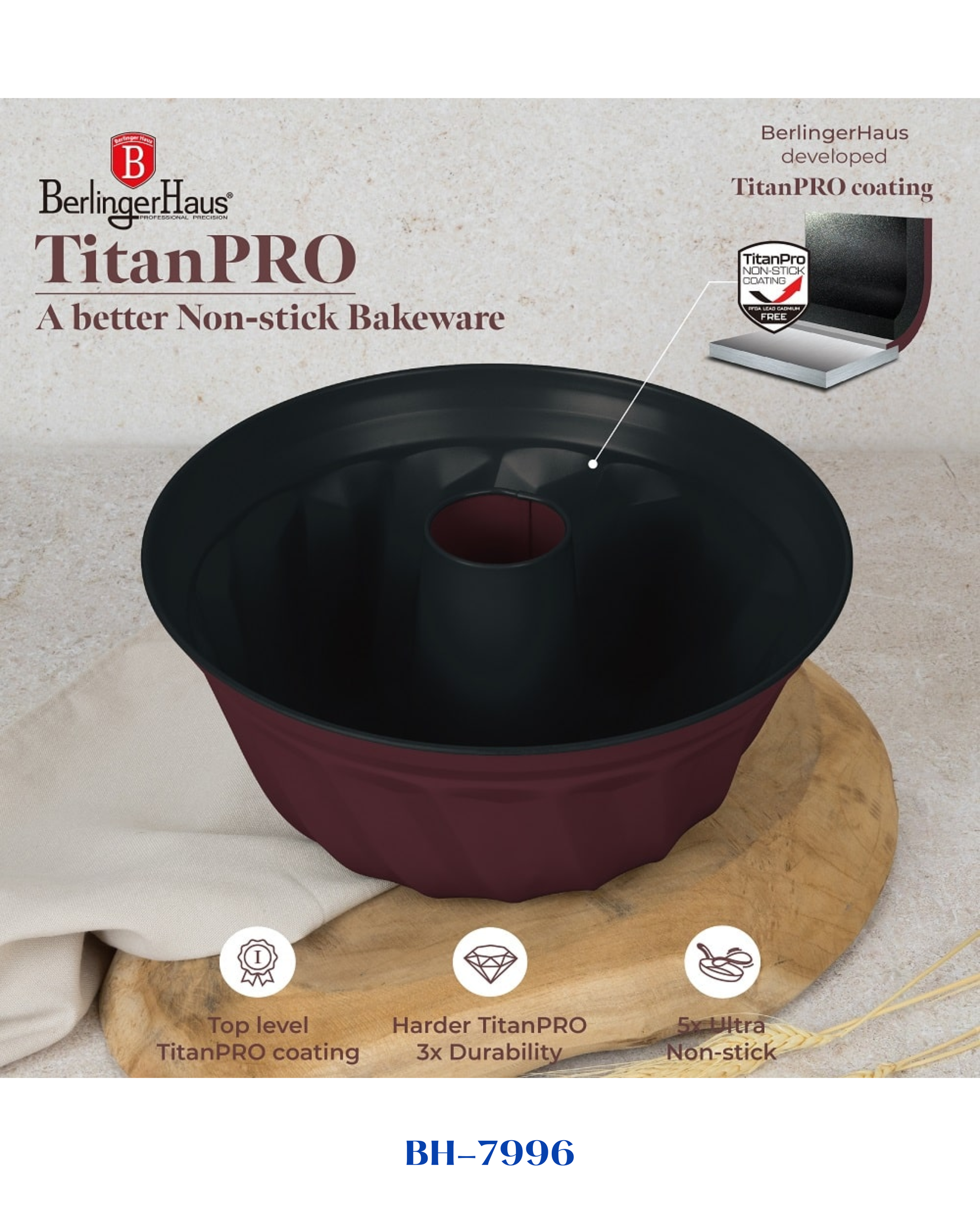 BERLINGER HAUS BUNDT PAN 25 CM
