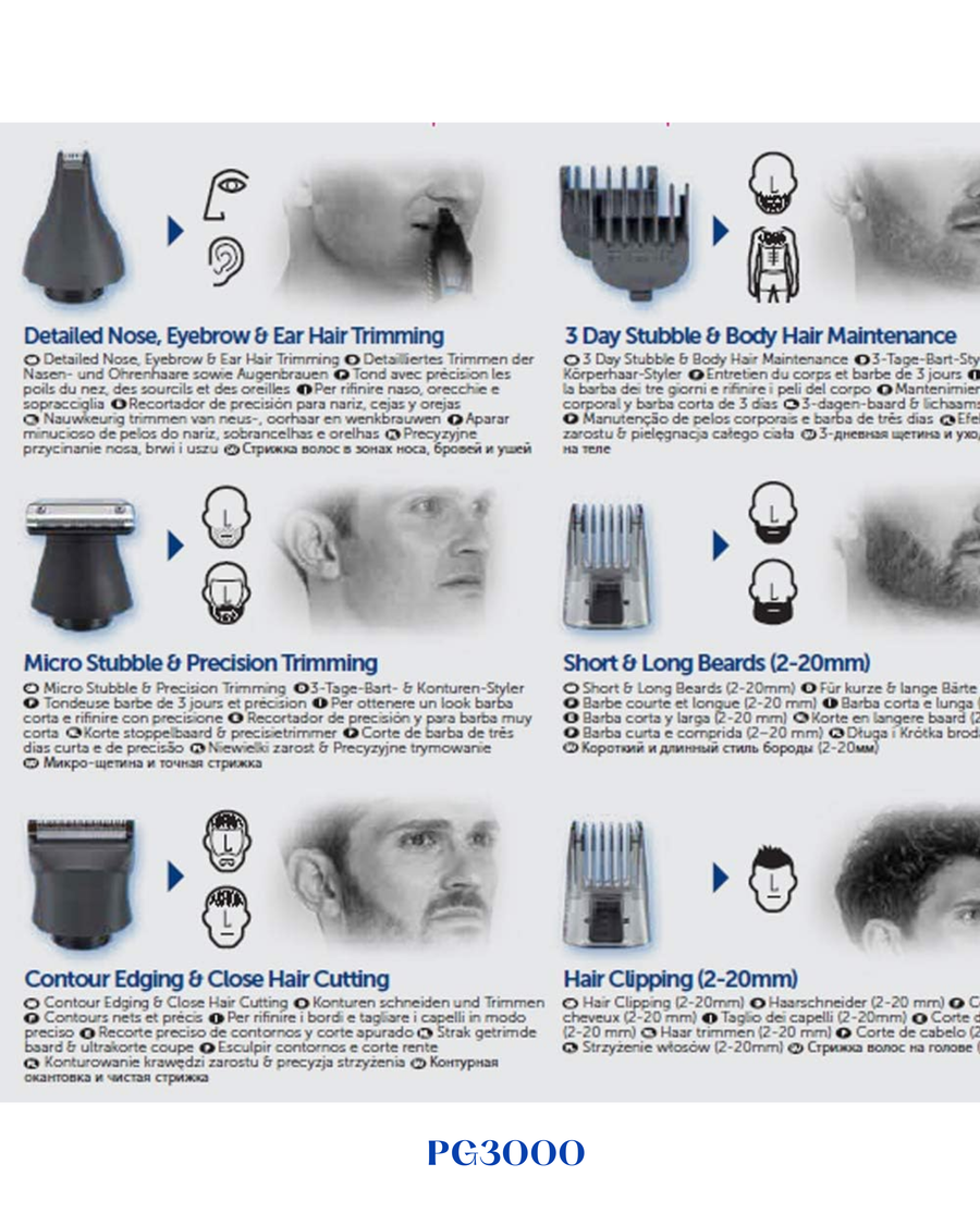 REMINGTON GRAPHITE SERIES G3 MULTI GROOMING KIT