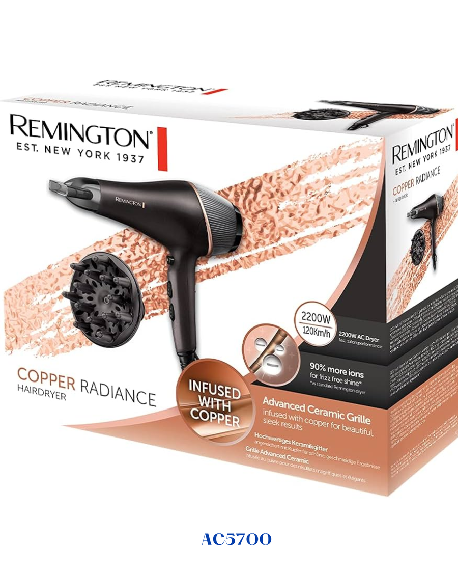 REMINGTON COPPER RADIANCE HAIR DRYER 2200W