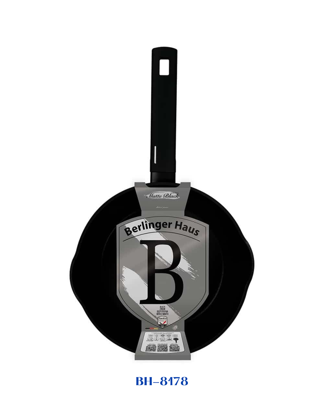 BERLINGER HAUS DEEP FRYPAN WITH 2 MOUTH 28 CM