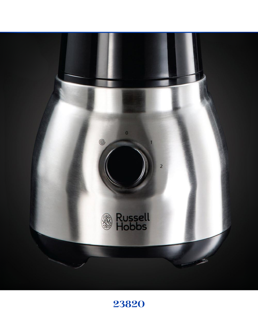 RUSSELL HOBBS STAINLESS STEEL JUG GLASS BLENDER 600W