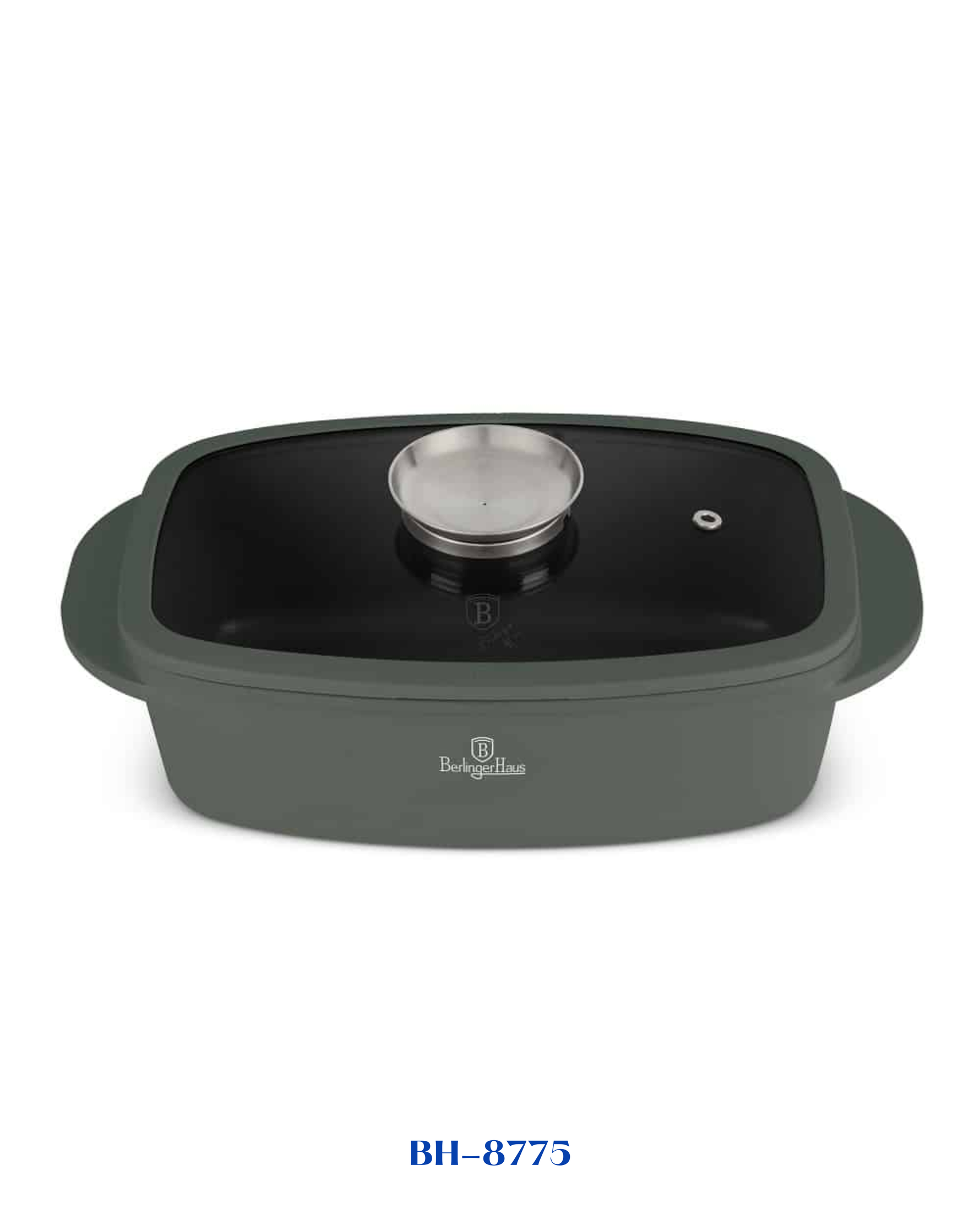 BERLINGER HAUS ROASTER WITH GLASS LID AND AROMA KNOB
