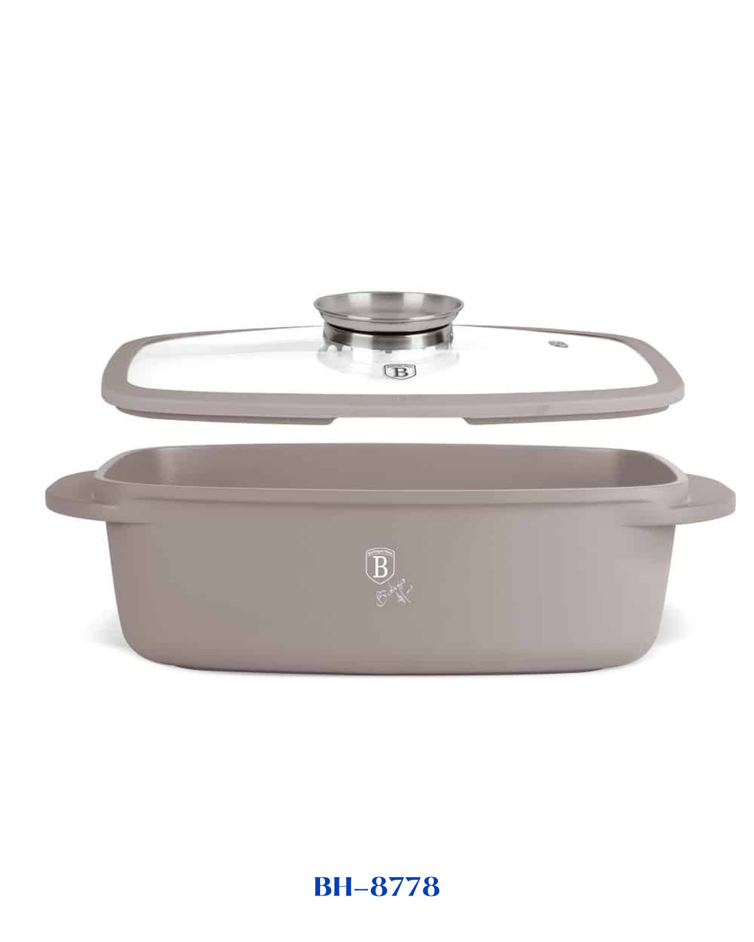 BERLINGER HAUS ROASTER WITH GLASS LID AND AROMA KNOB