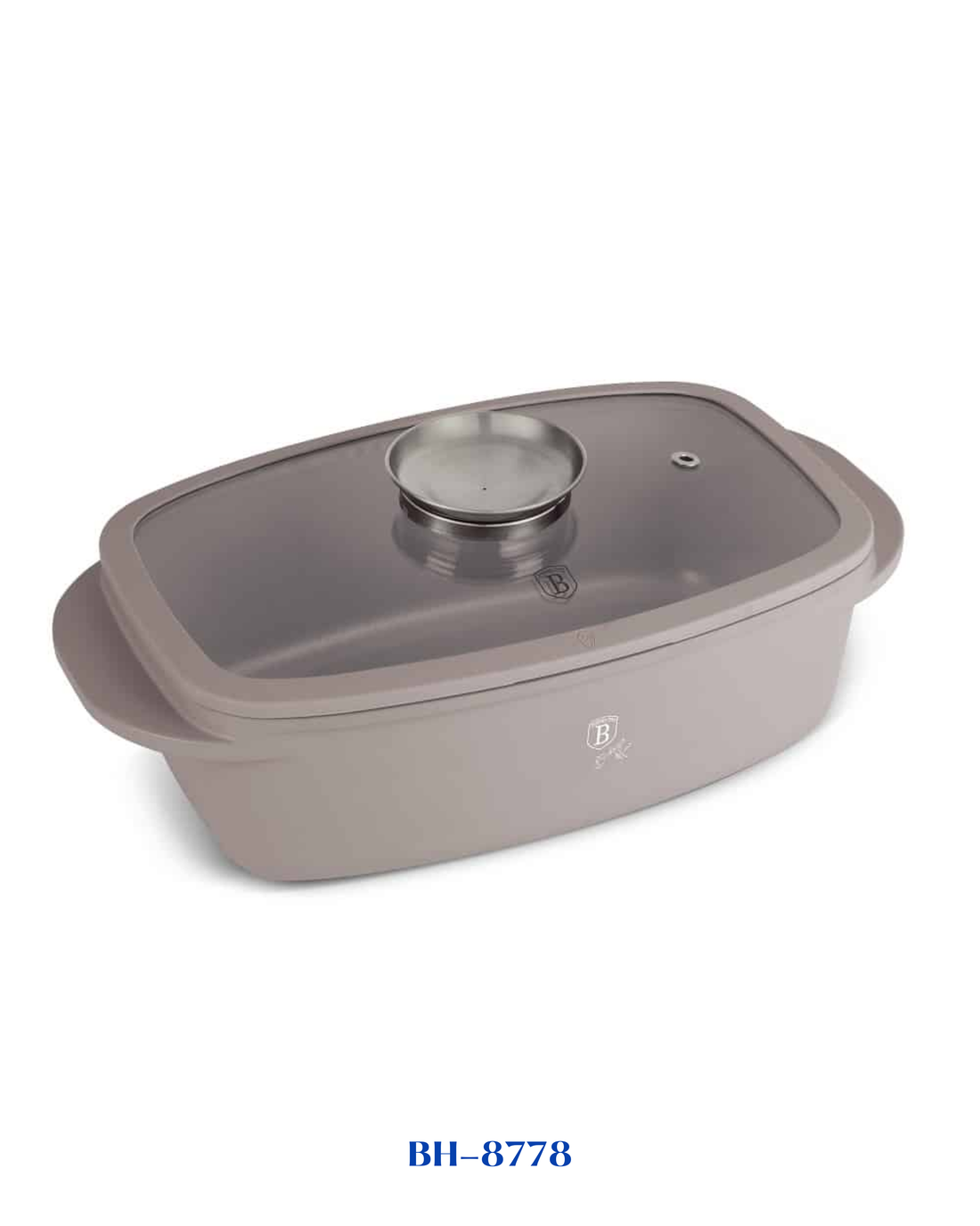 BERLINGER HAUS ROASTER WITH GLASS LID AND AROMA KNOB