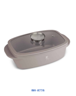 BERLINGER HAUS ROASTER WITH GLASS LID AND AROMA KNOB