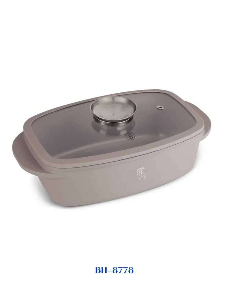 BERLINGER HAUS ROASTER WITH GLASS LID AND AROMA KNOB