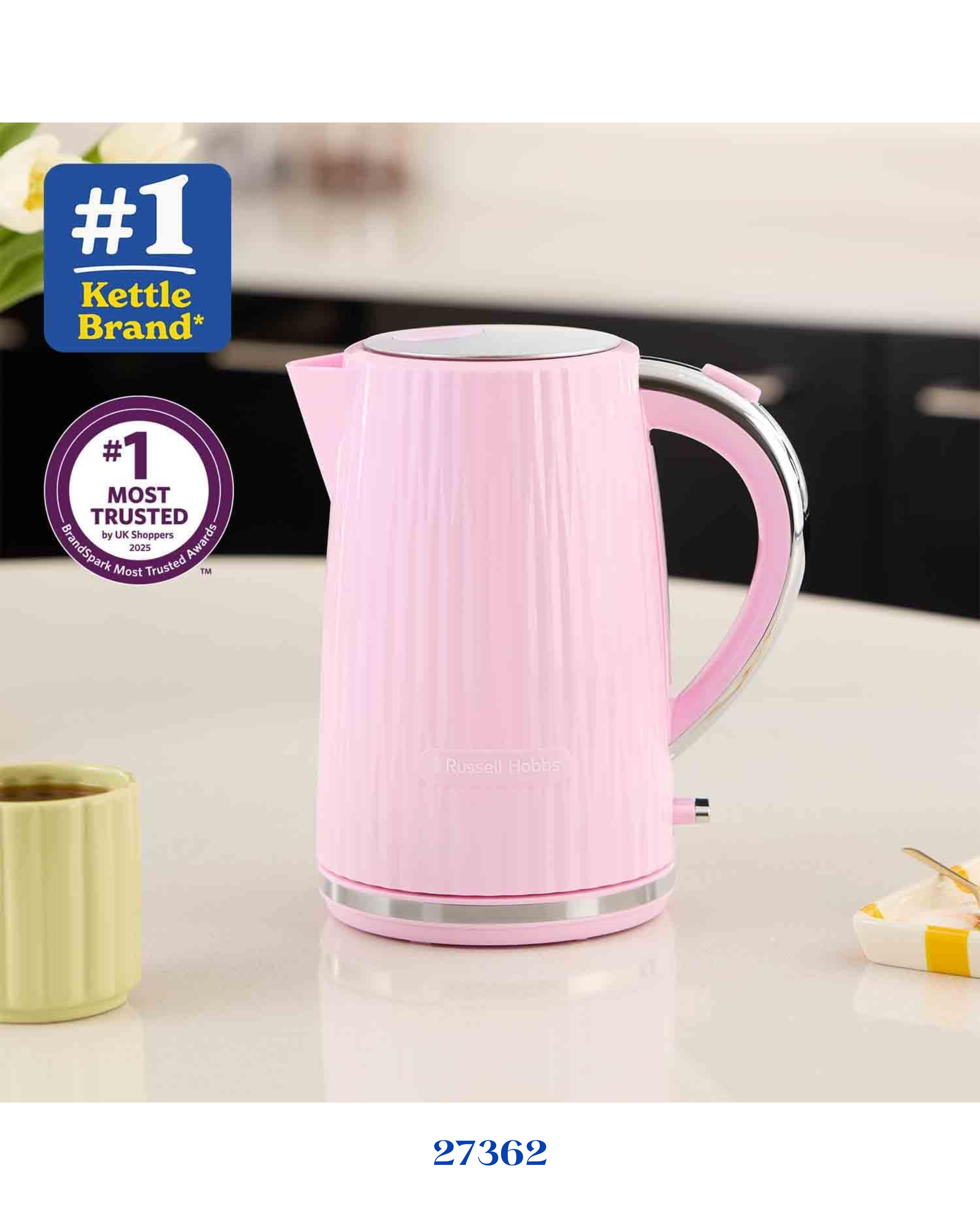 RUSSELL HOBBS KETTLE ELECTRIC KETTLE RASPBERRY 1.7L