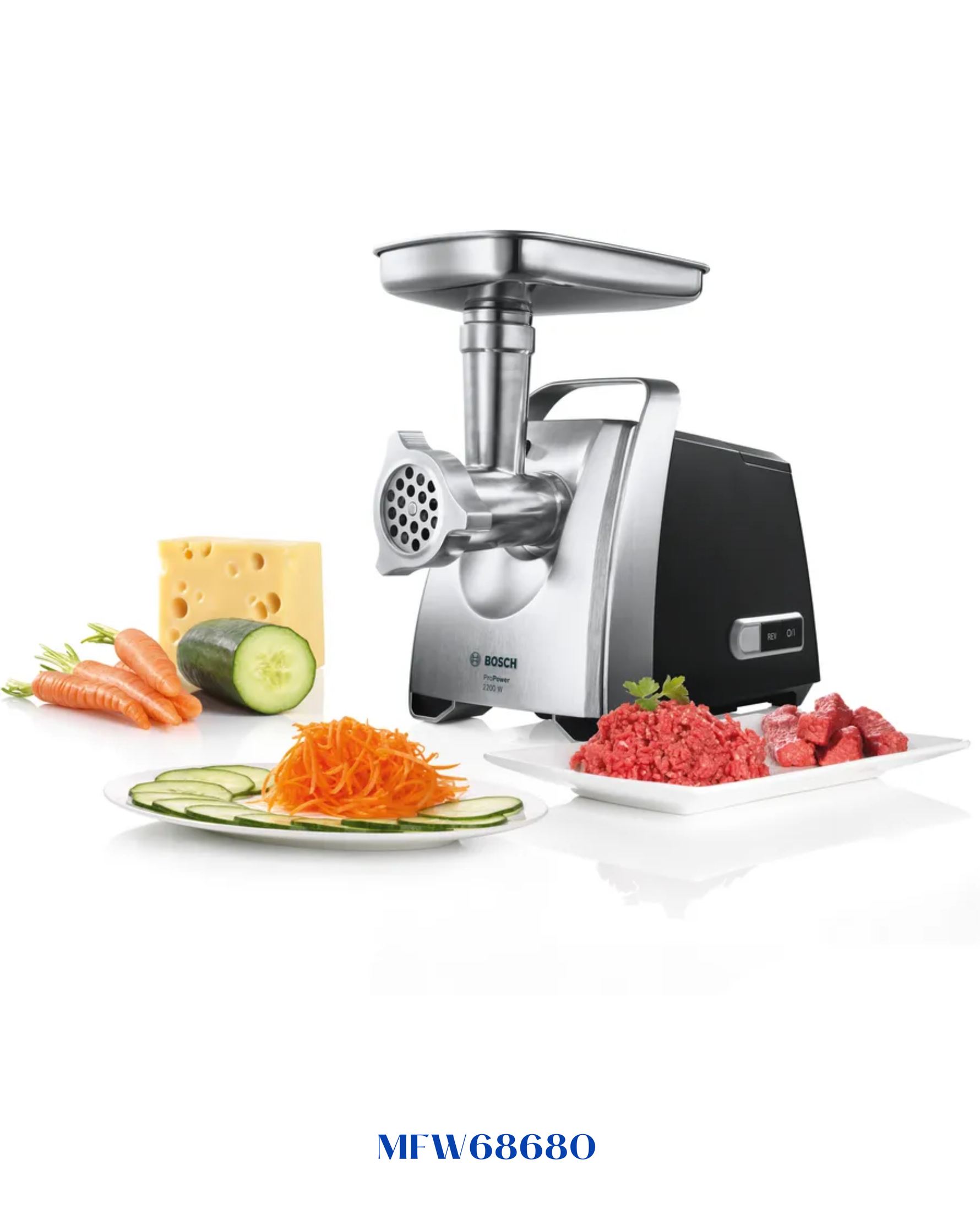 BOSCH PROPOWER MEAT GRINDER BLACK/CHROME 2200W