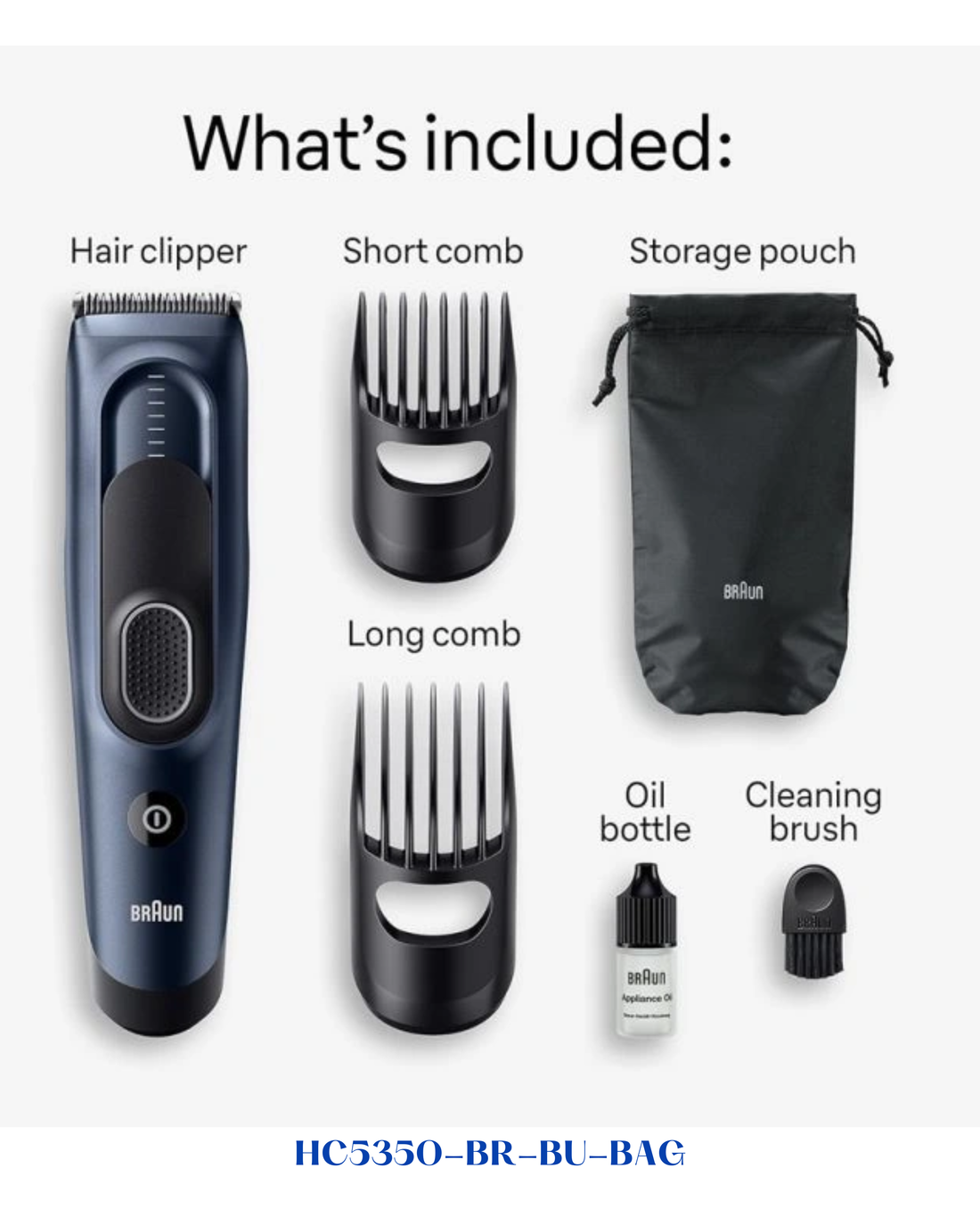 BRAUN HAIR CLIPPER SERIES 5 6w