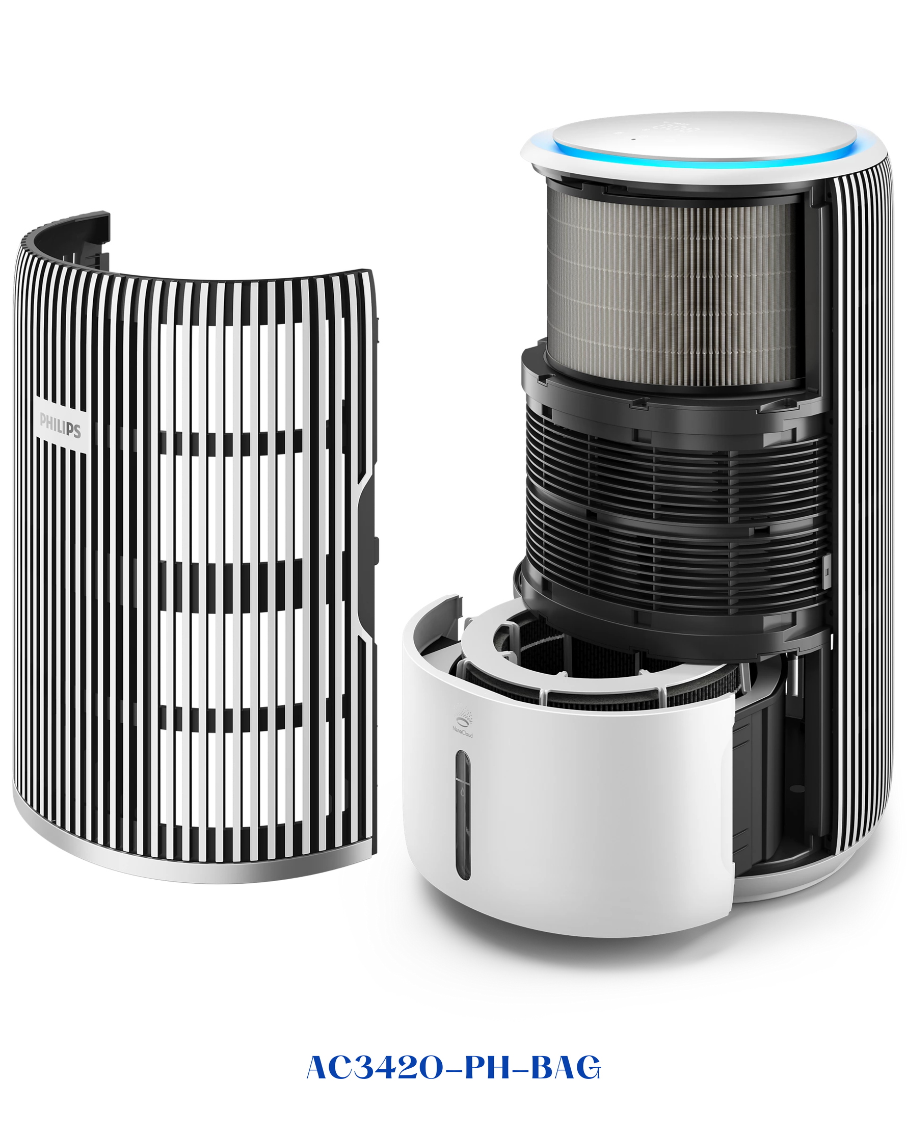 PHILIPS PUREPROTECT SMART 2IN1 AIR PURIFIER & HUMIDI. 43W