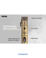 GEEPAS PROFESSIONAL HAIR & BEARD CLIPPER