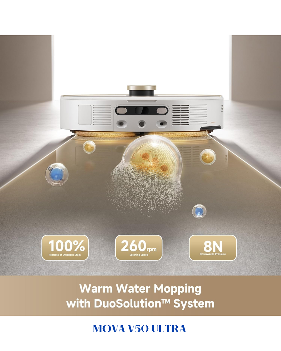 MOVA V50 ULTRA COMPLETE ROBOT VACUUM-24000-WHITE