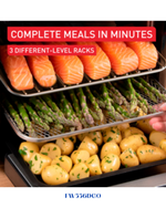 TEFAL EASY MULTIFUNCTION  AIR FRYER OVEN 9IN1-1800W-15 L