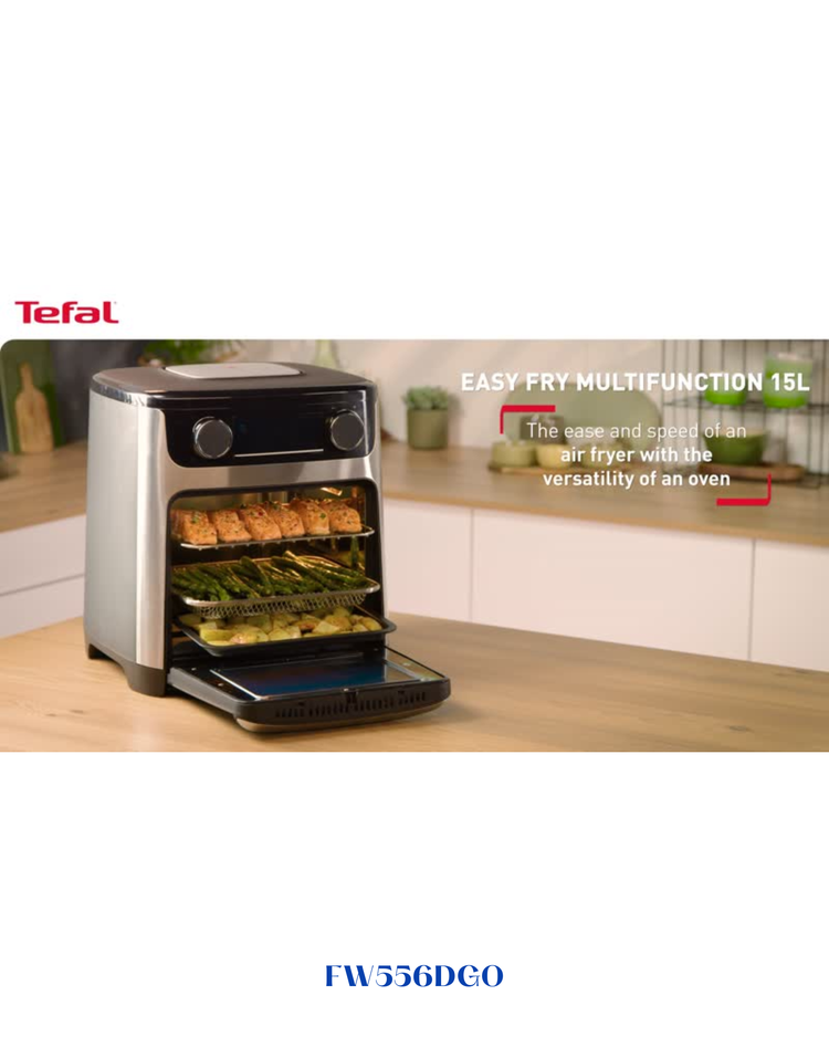 TEFAL EASY MULTIFUNCTION  AIR FRYER OVEN 9IN1-1800W-15 L