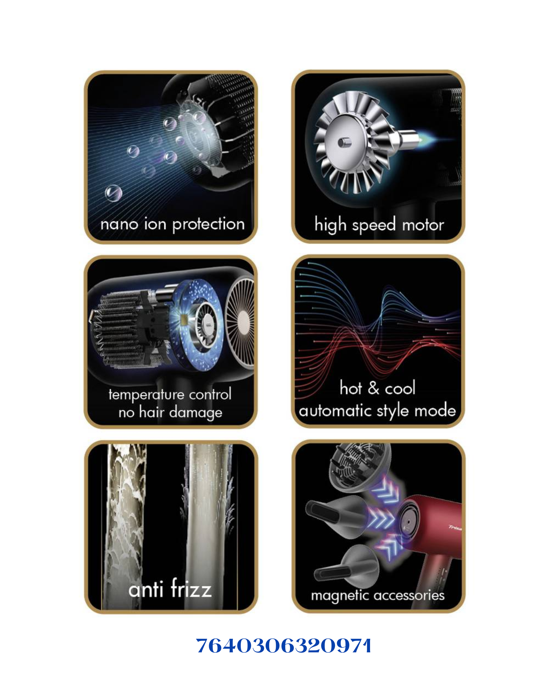 TRISA ULTRA IONIC PRO HAIR DRYER  1800W