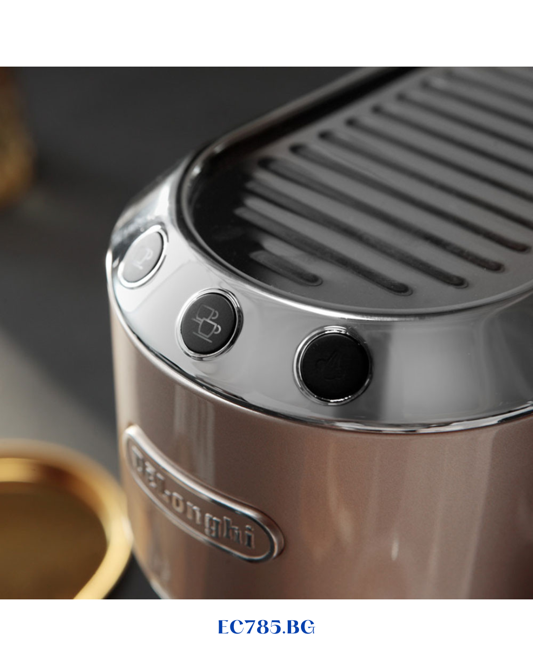 DELONGHI DEDICA METALLICS ESPRESSO MACHINE – BROWN