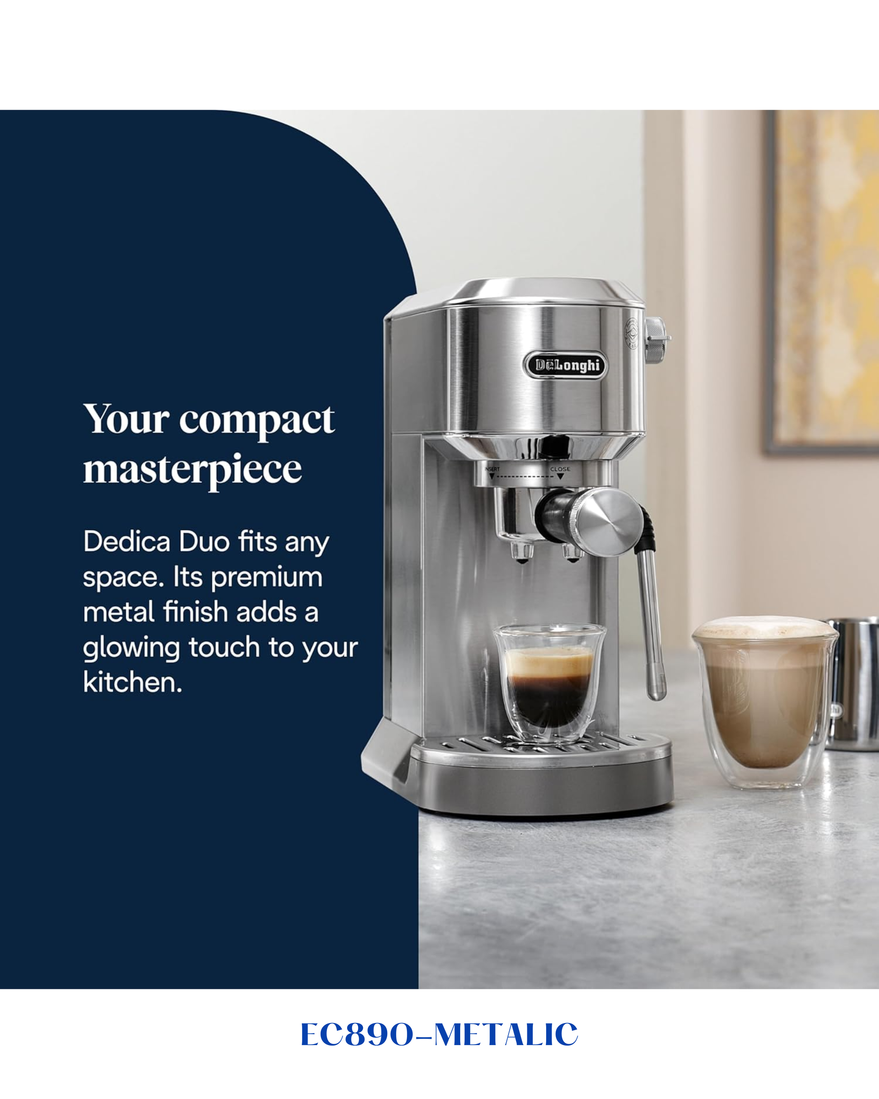 DELONGHI DEDICA ESPRESSO MACHINE 1300W