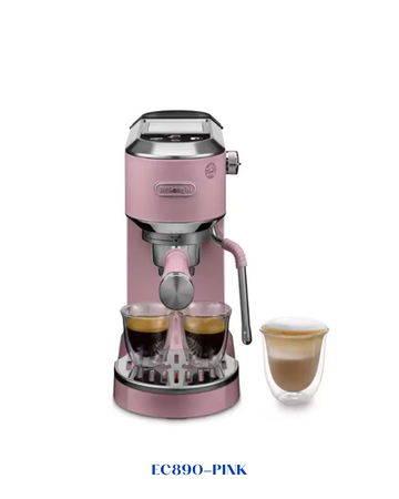 DELONGHI DEDICA EC890 ESPRESSO MACHINE - PINK 1300W