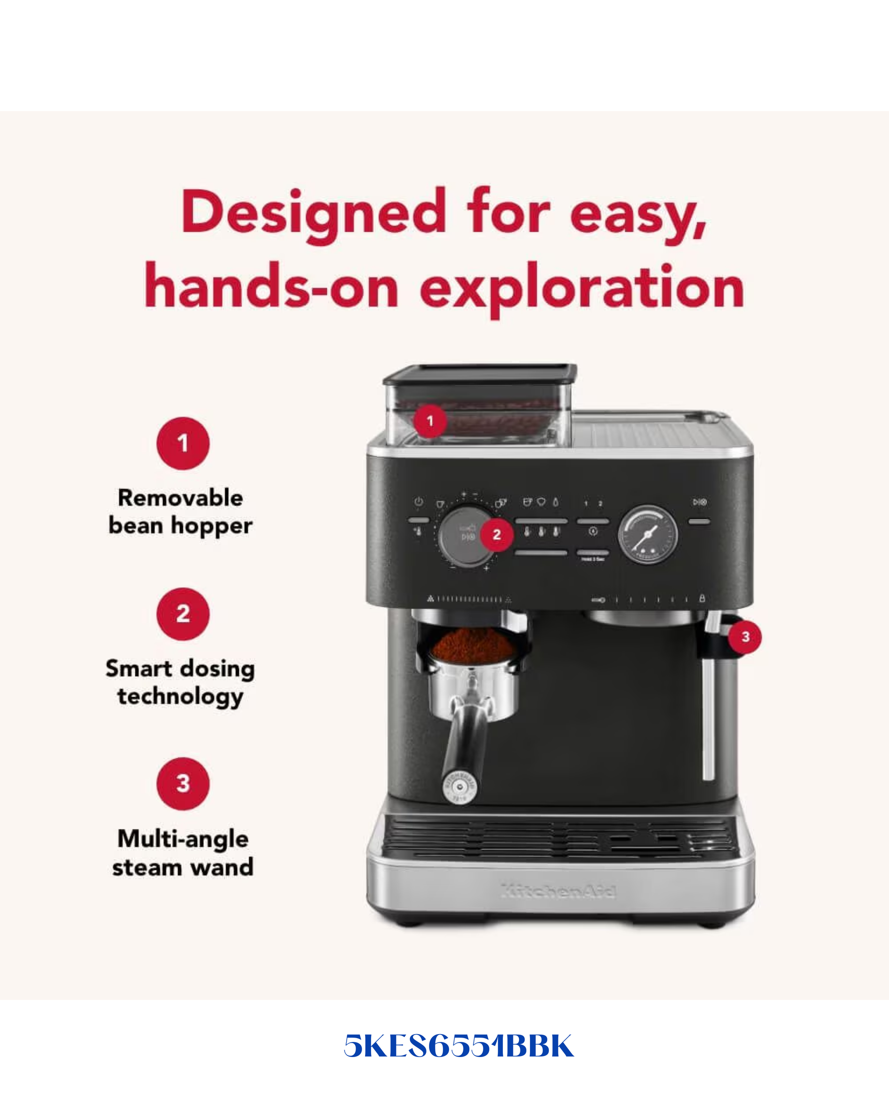 KITCHENAID SEMI AUTOMATIC ESPRESSO MACHINE