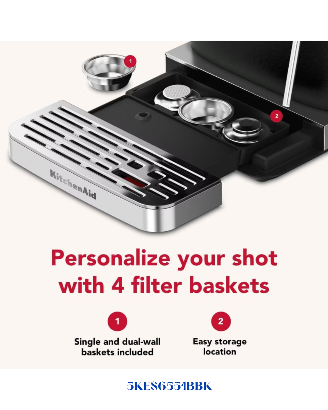 KITCHENAID SEMI AUTOMATIC ESPRESSO MACHINE