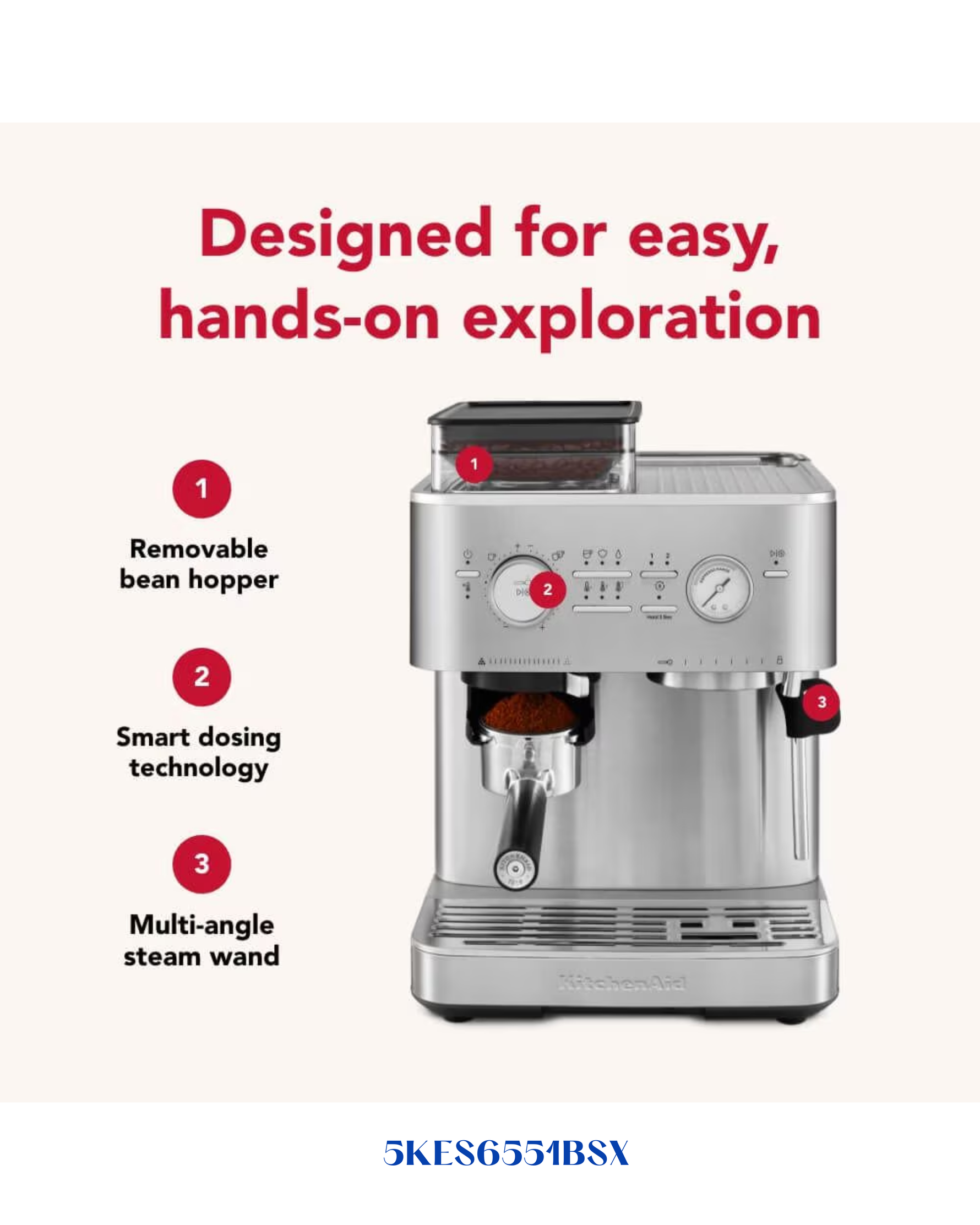 KITCHENAID SEMI AUTOMATIC ESPRESSO MACHINE
