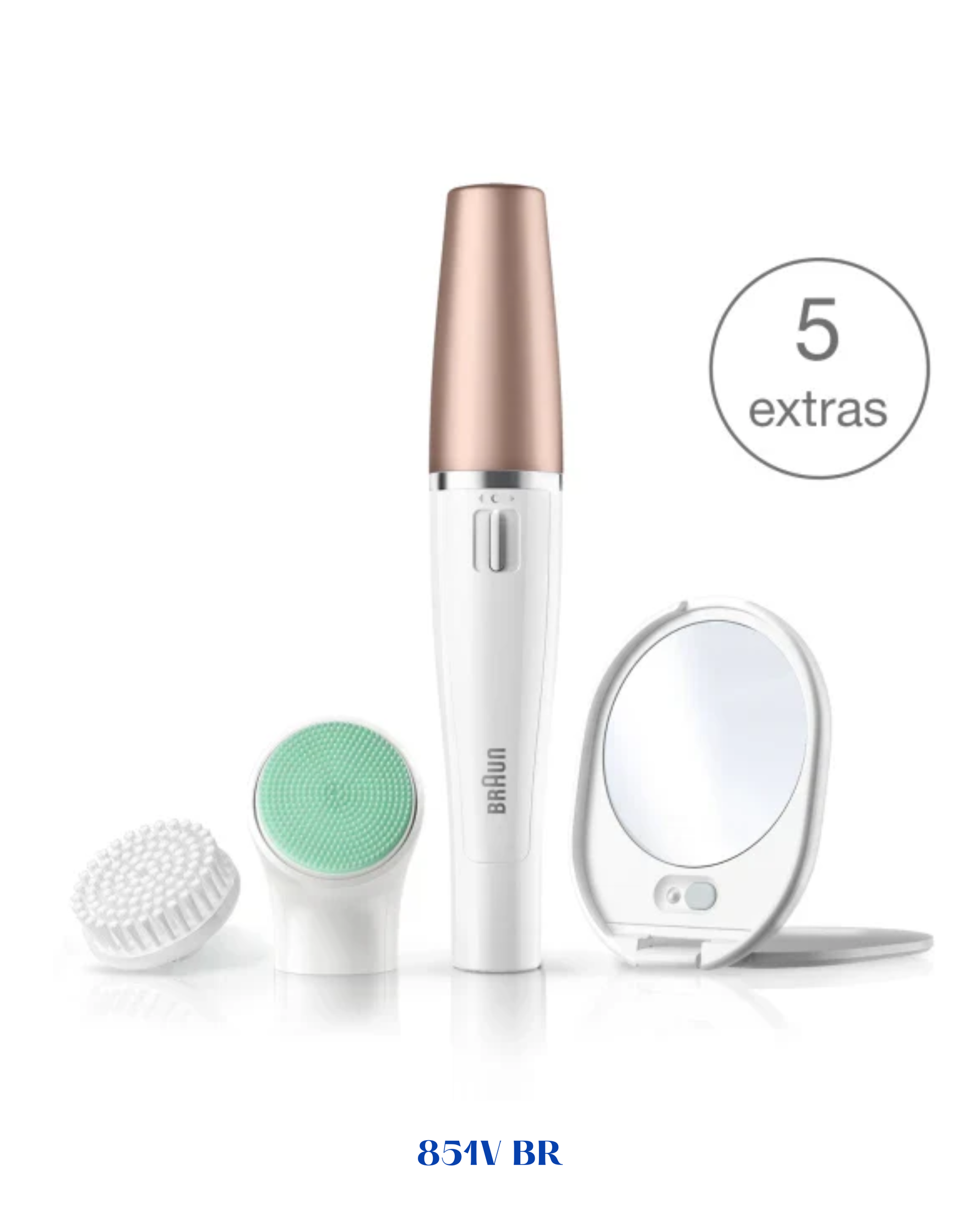 BRAUN FACESPA 3-IN-1 FACIAL EPILATOR SONIC MASSAGE