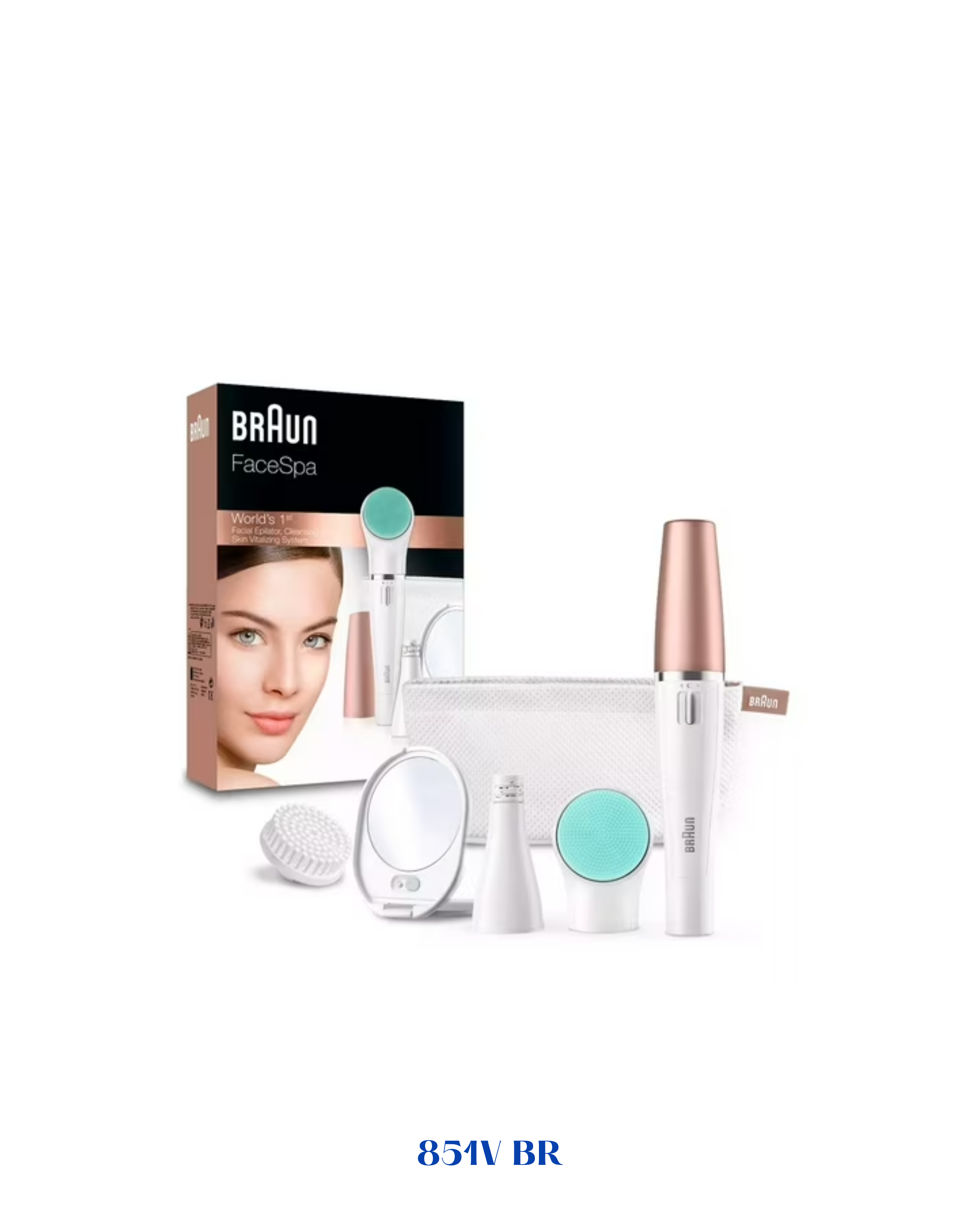 BRAUN FACESPA 3-IN-1 FACIAL EPILATOR SONIC MASSAGE