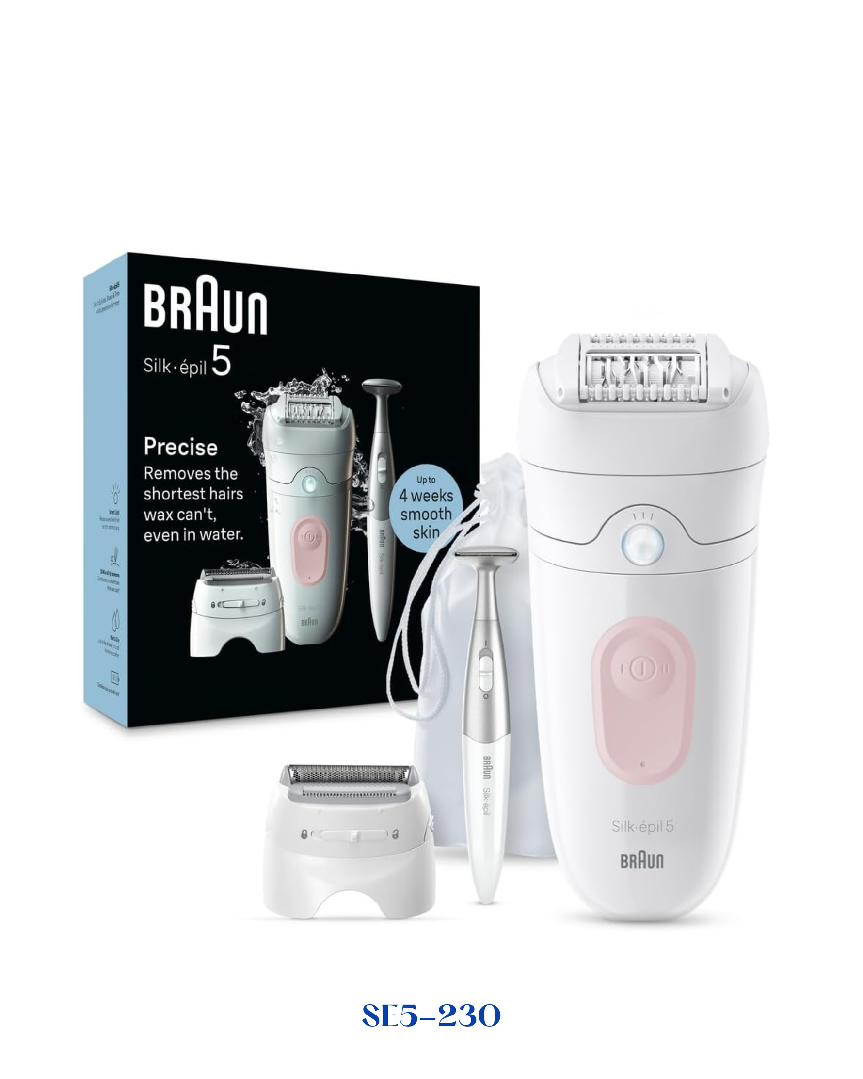 BRAUN SILK-ÉPIL 5 EPILATOR, WET & DRY, LASTING SMOOTH SKIN