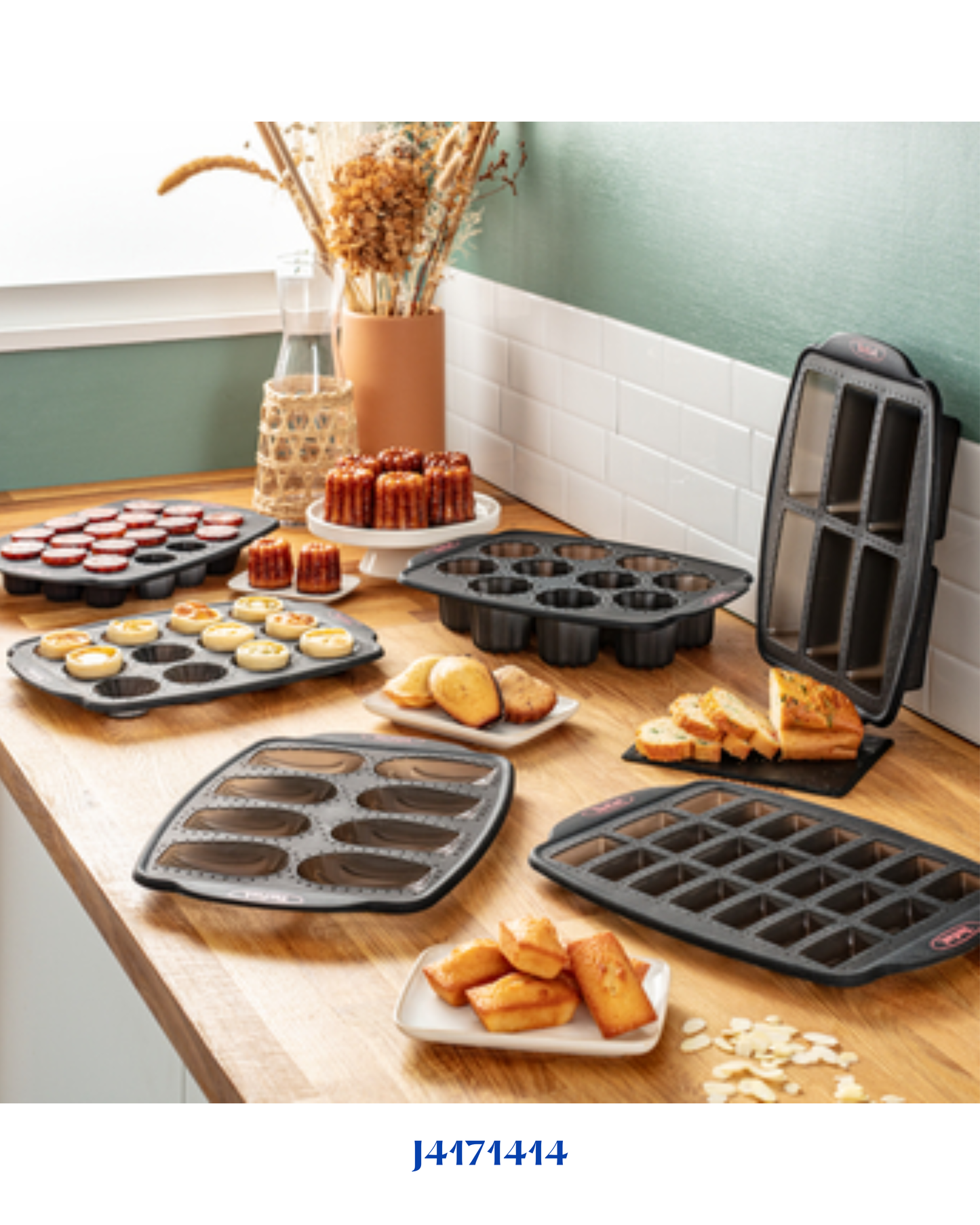 TEFAL CRISPYBAKE SILICONE 12 TARTLETS 29X21 CM