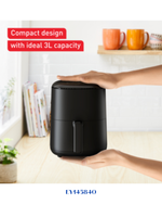 TEFAL EASY FRY MAX  BLACK-1330W-3L