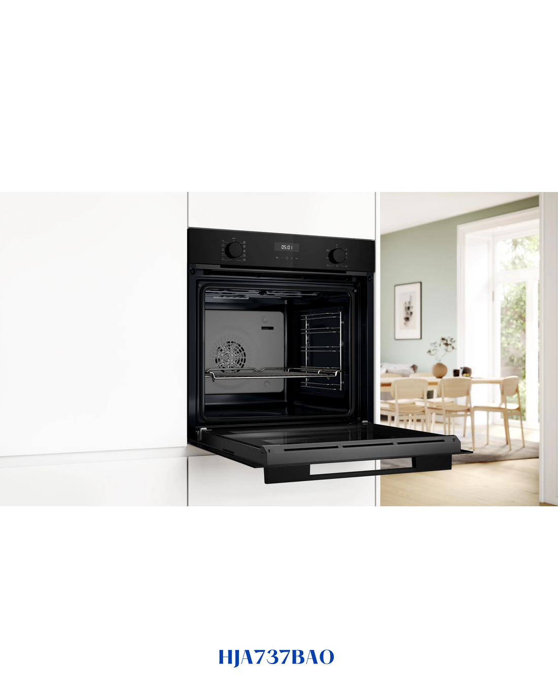 BOSCH Series 4 Built-in Oven 60 x 60 cm Black 76L
