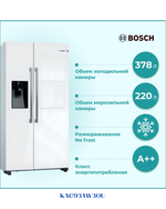 BOSCH SIDE-BY-SIDE REFRIGERATOR  598L