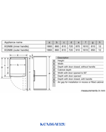 BOSCH Serie 6 Free-standing Fridge-Freezer with Freezer at Bottom  186 x 86 cm-631L