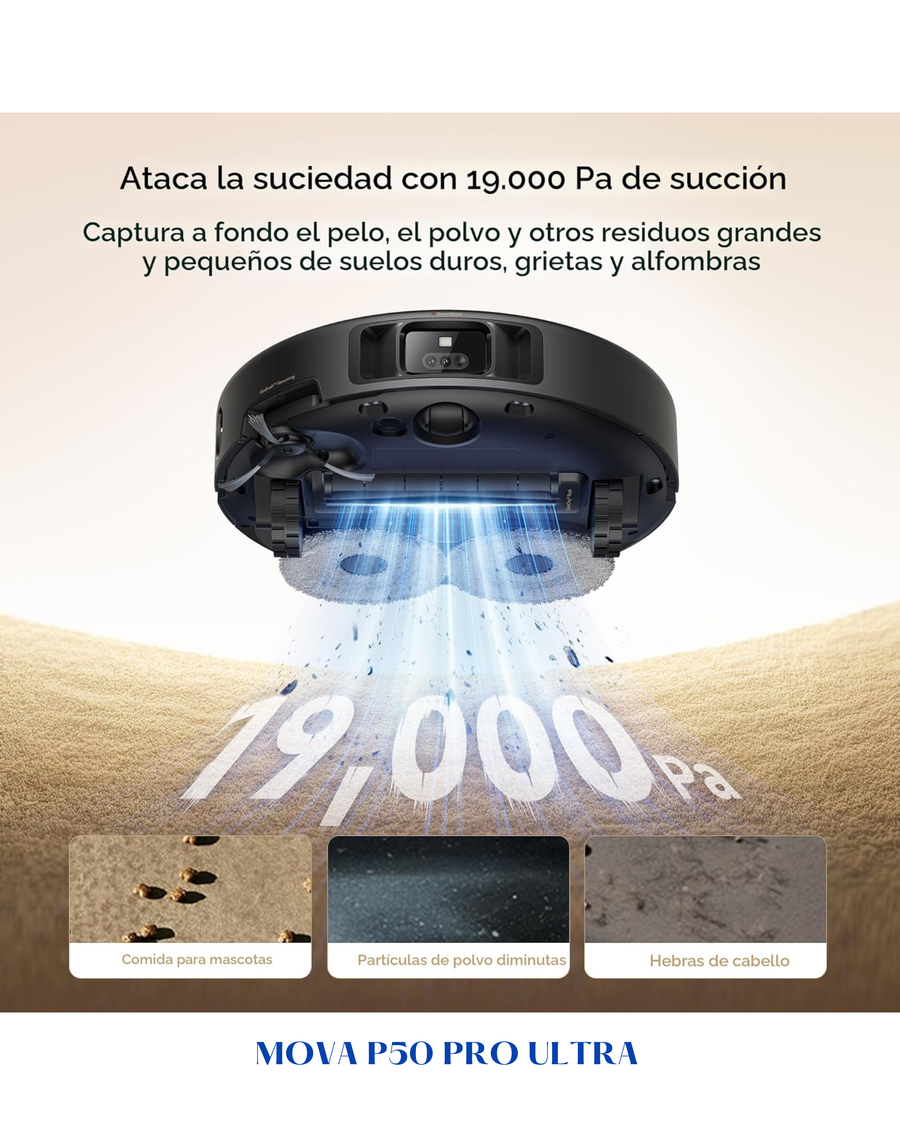 MOVA P50 PRO ULTRA ROBOT VACUUM-19000PA-BLACK