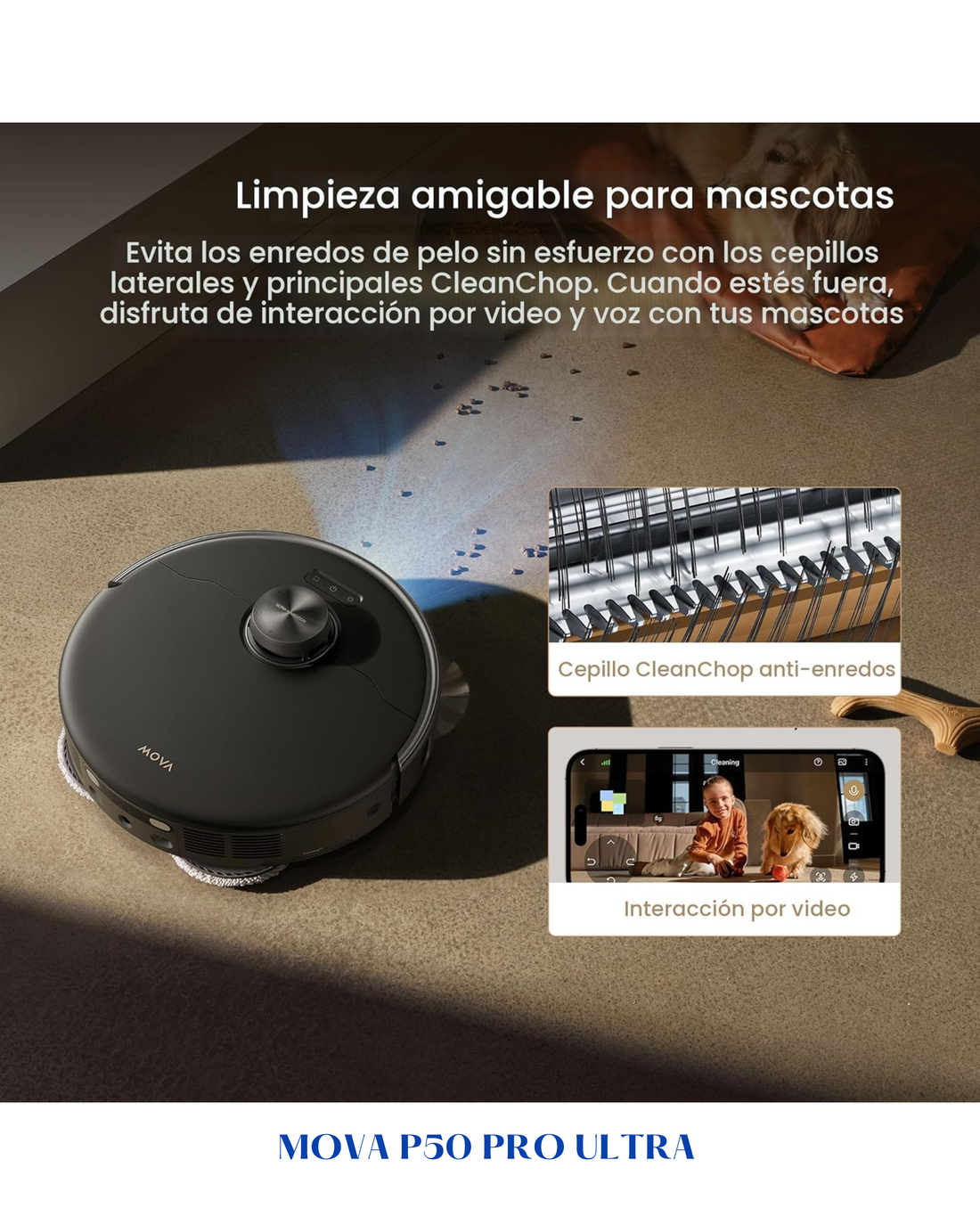MOVA P50 PRO ULTRA ROBOT VACUUM-19000PA-BLACK