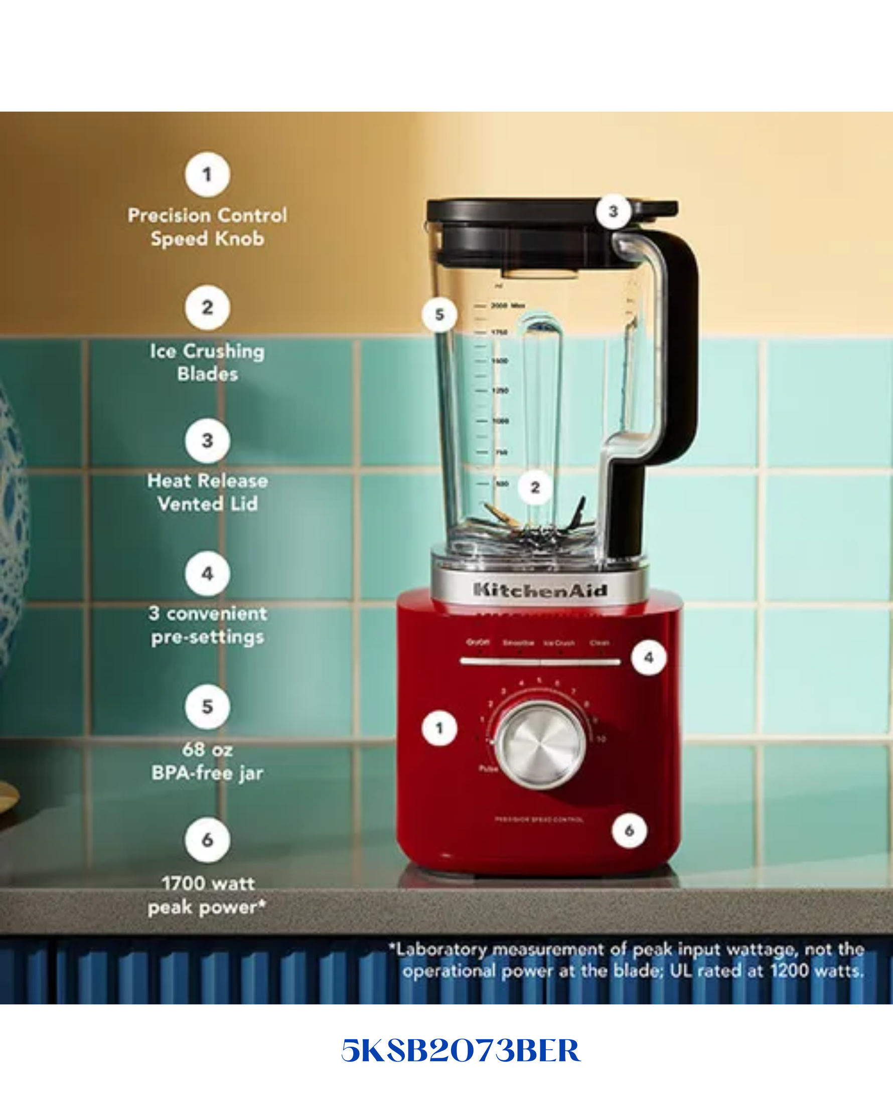 KITCHENAID 2.1L PURE POWER BLENDER