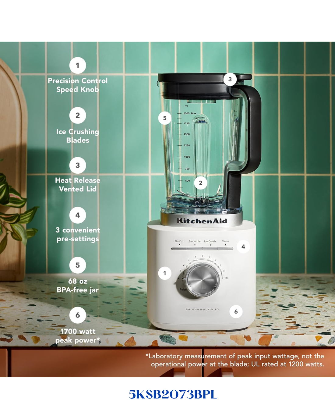 KITCHENAID 2.1L PURE POWER BLENDER