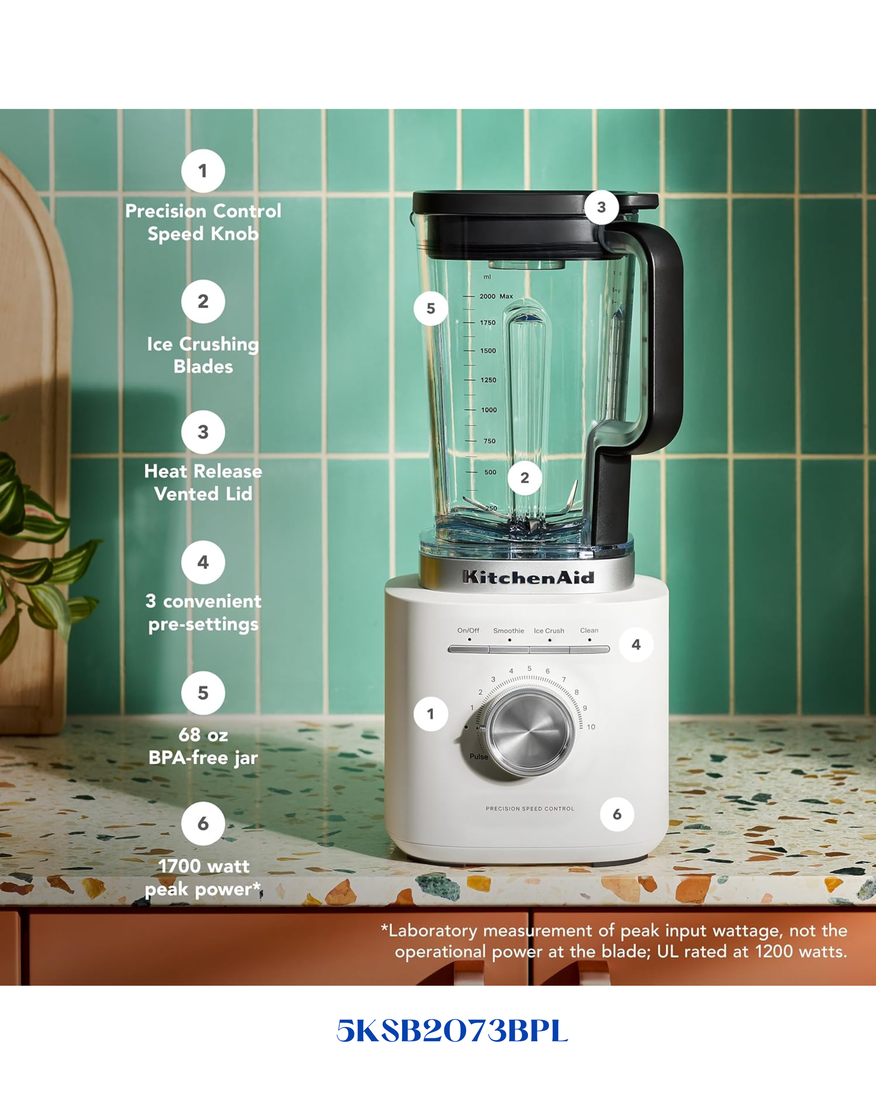 KITCHENAID 2.1L PURE POWER BLENDER