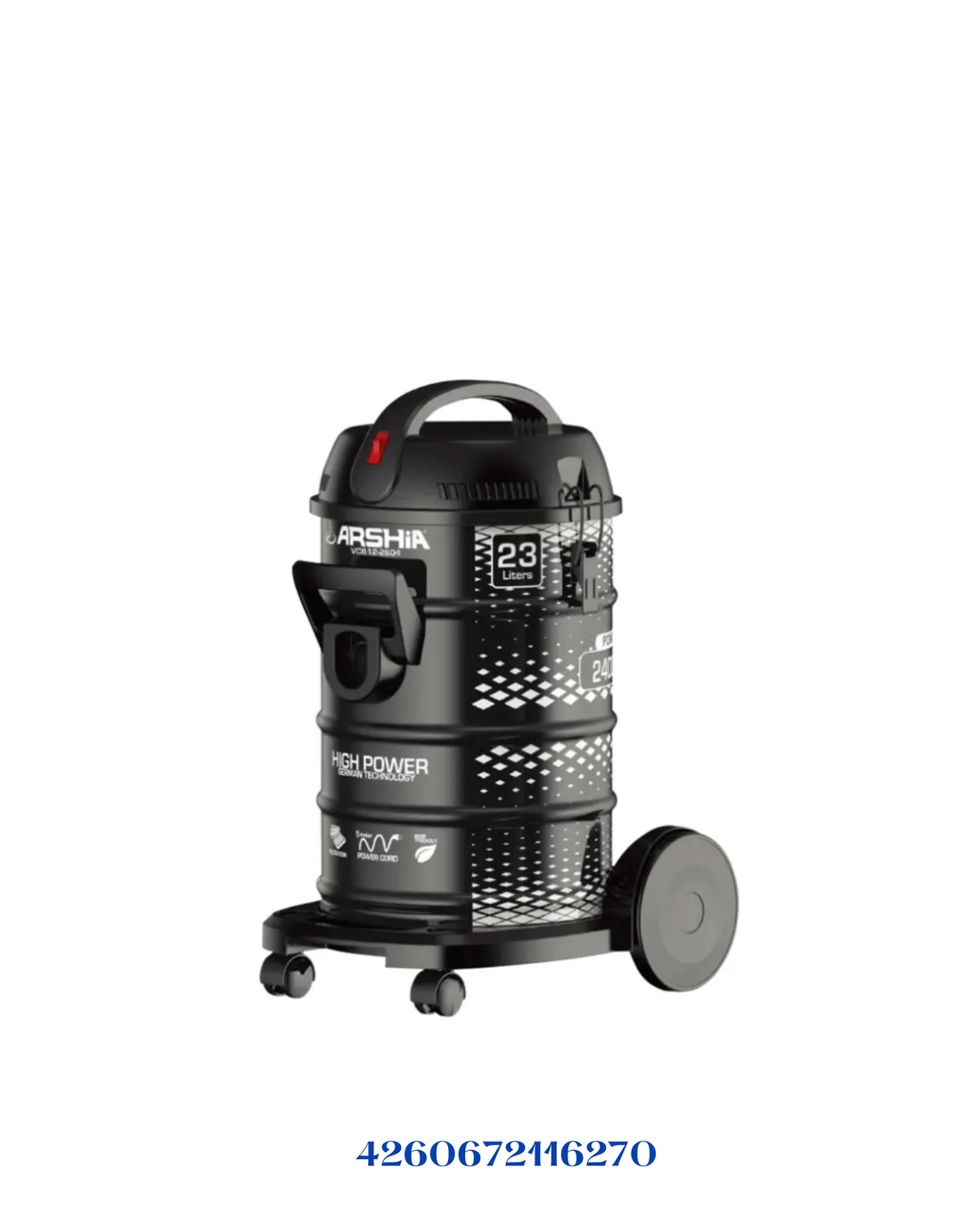 ARSHIA DRUM VACUUM CLEANER 23L-2400W
