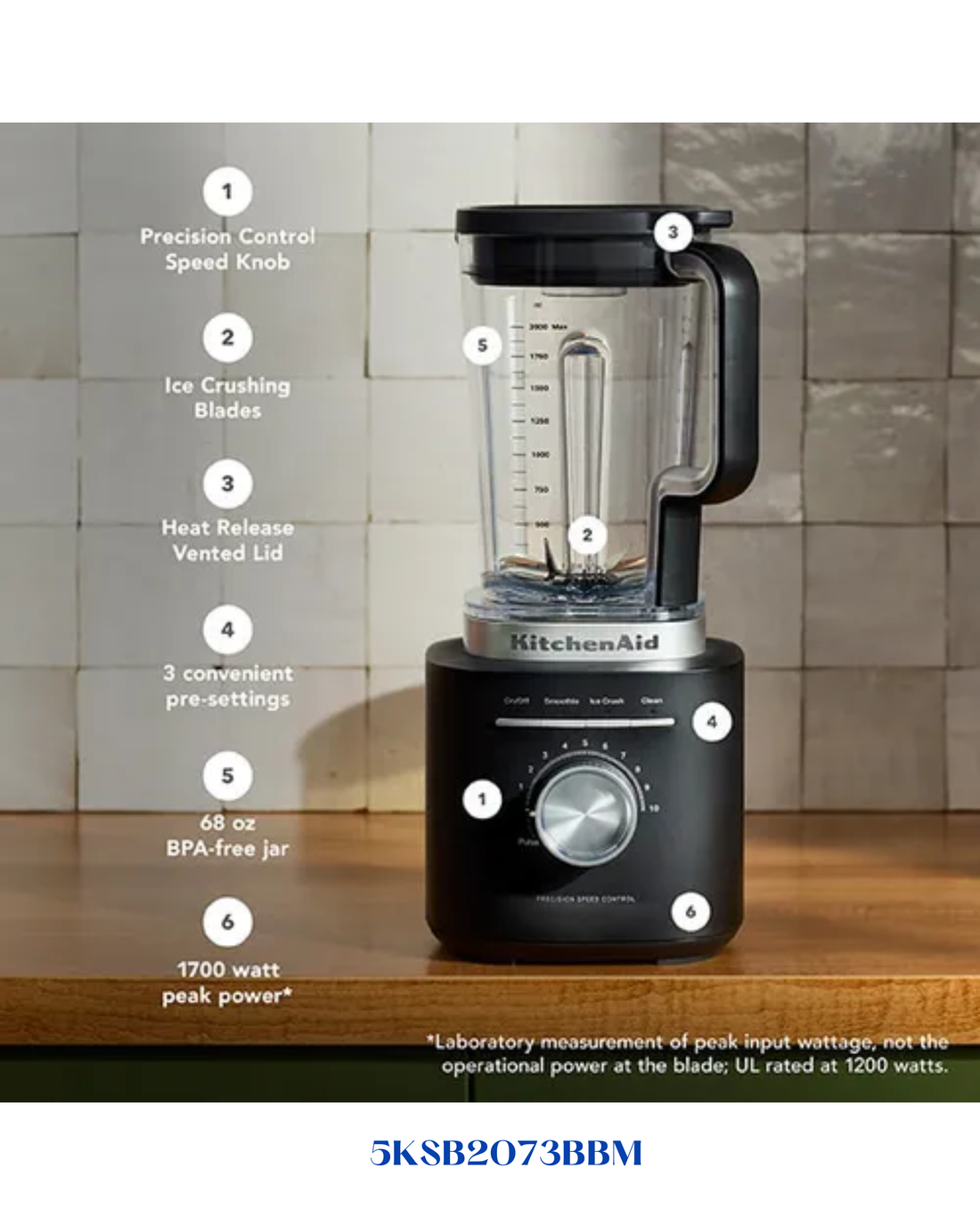 KITCHENAID 2.1L PURE POWER BLENDER